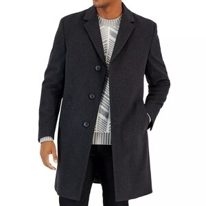 Nautica Men's Charcoal Trench Coat/ Size 42L/ NWT